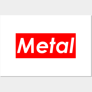 Metal (Red) Posters and Art